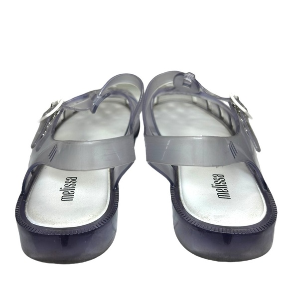 Melissa - Women’s ‘Possession' Jelly Fisherman Flat Sandals - Clear, Size 8 US - Picture 6 of 16